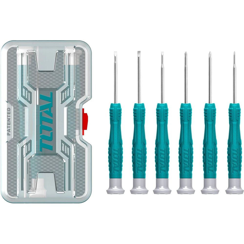 Total THT250PS0601 6pcs Precision Screwdriver Set | Total by KHM Megatools Corp.