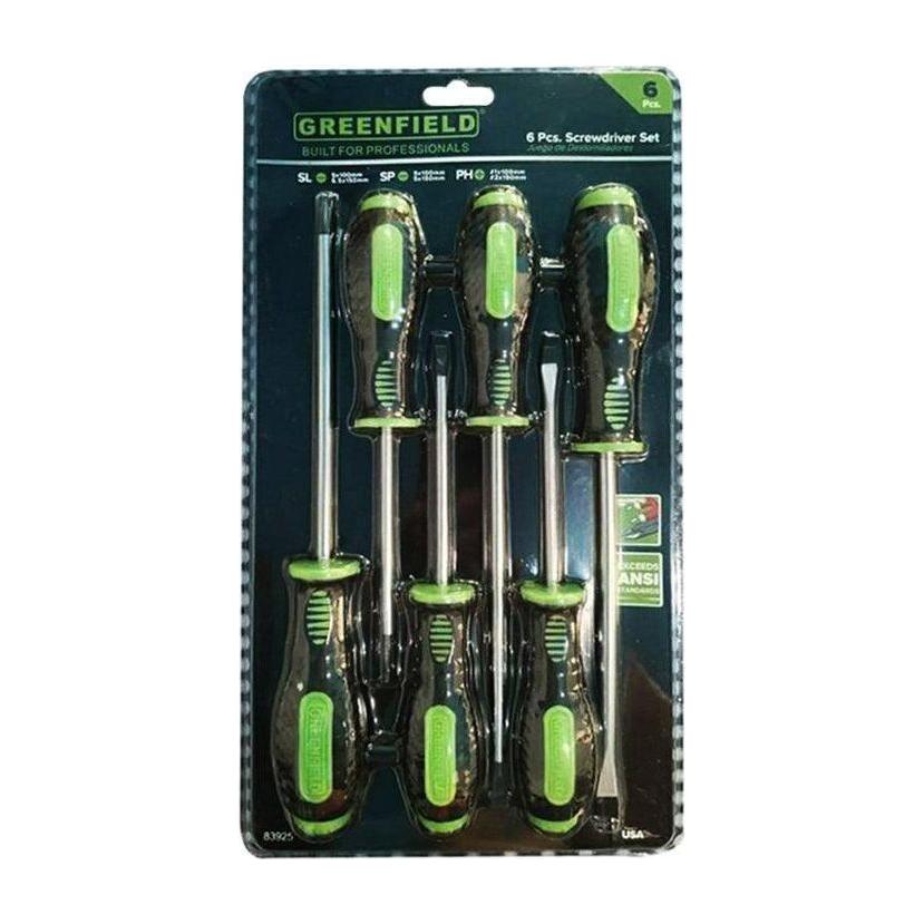 Greenfield 6pcs Screwdriver Set | Greenfield by KHM Megatools Corp.