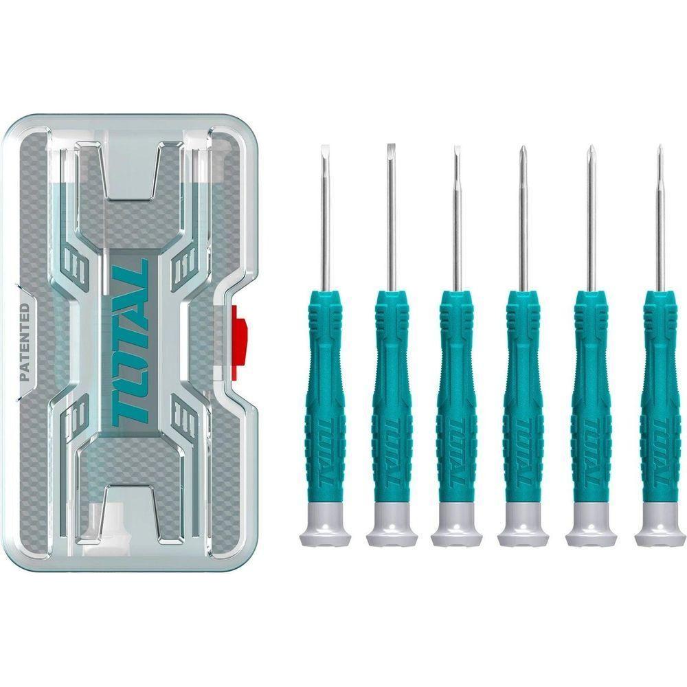 Total THT250PS0601 6pcs Precision Screwdriver Set | Total by KHM Megatools Corp.