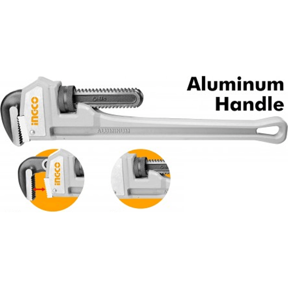 Ingco Pipe Wrench (Aluminum Handle) - KHM Megatools Corp.