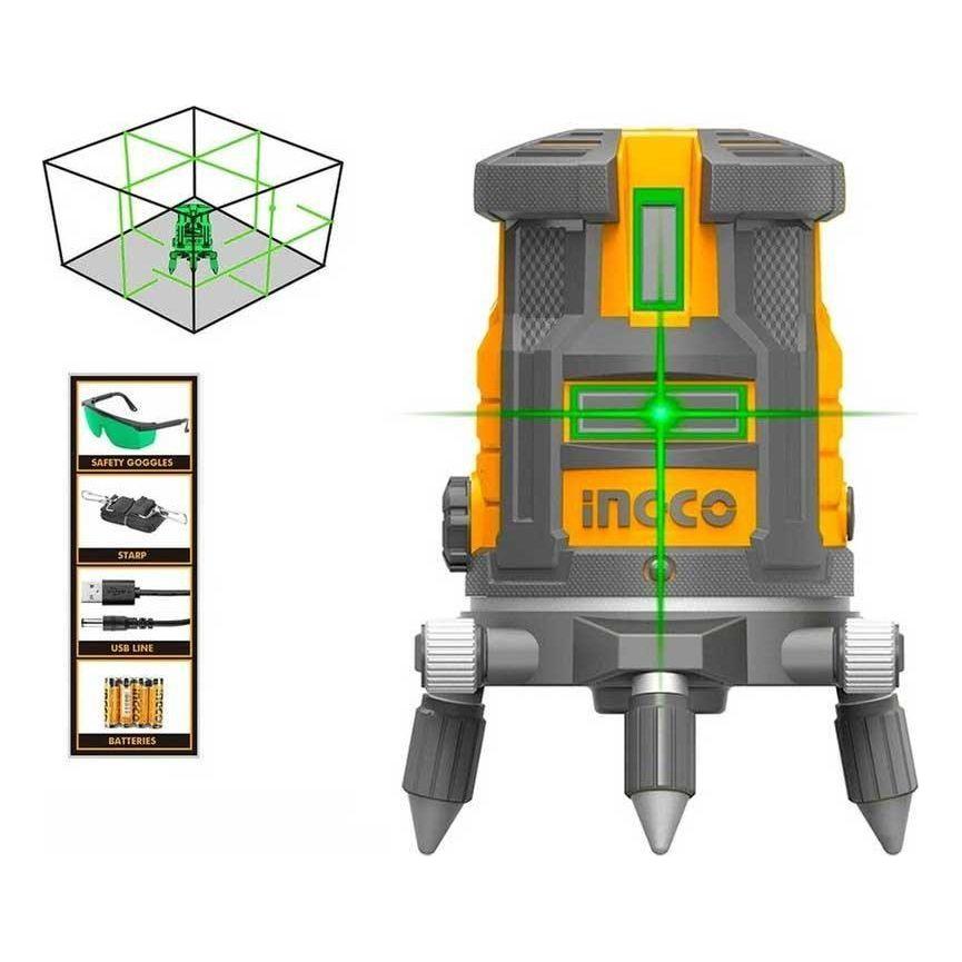 Ingco HLL305205 Line Laser Level [Green] (20 meters) - KHM Megatools Corp.