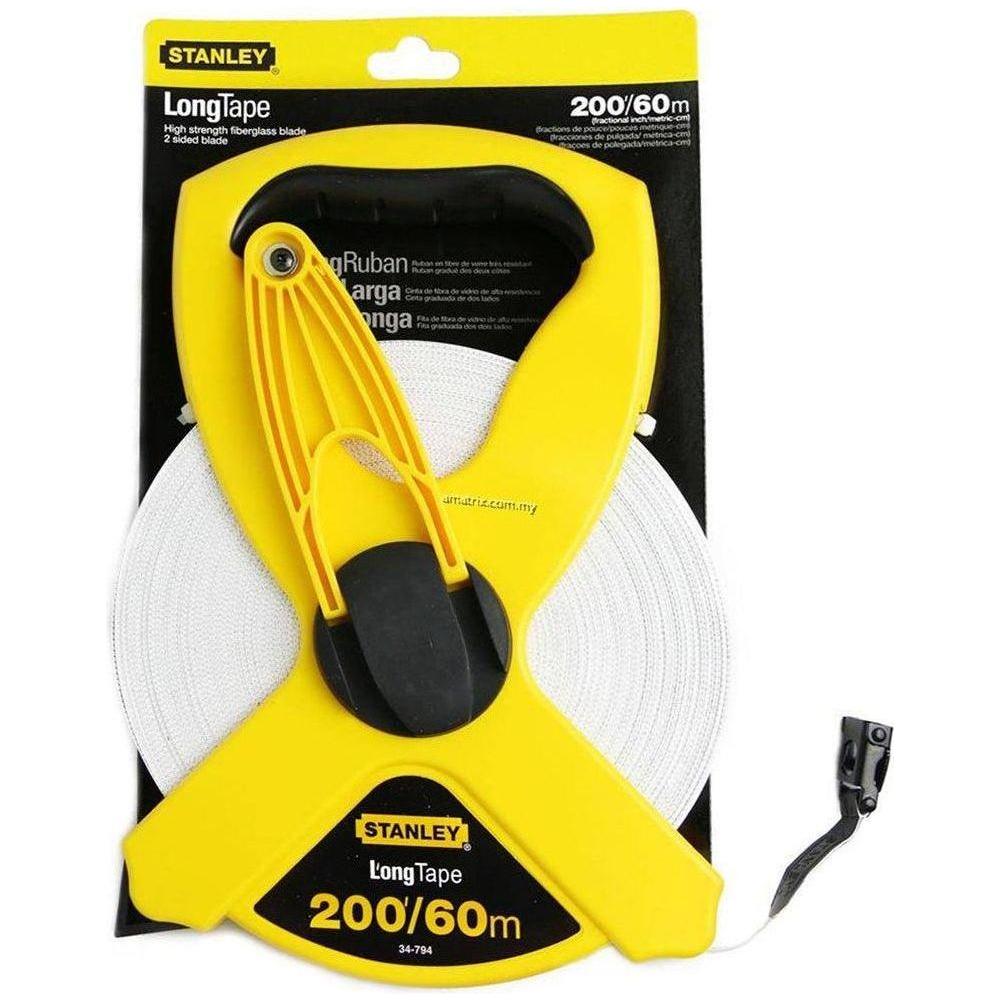 Stanley Open Reel Fiberglass Long Tape Measure (White Tape) | Stanley by KHM Megatools Corp.