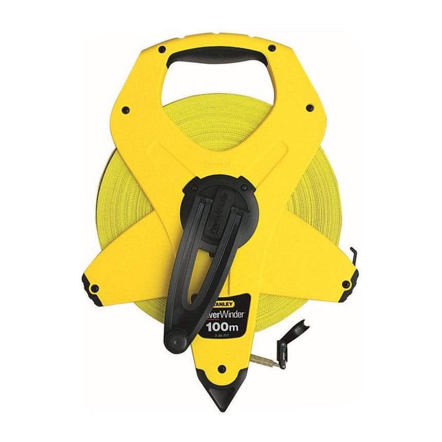 Stanley 34-777 PowerWinder Fiberglass Long Tape Measure (2-Sided Reading) | Stanley by KHM Megatools Corp.