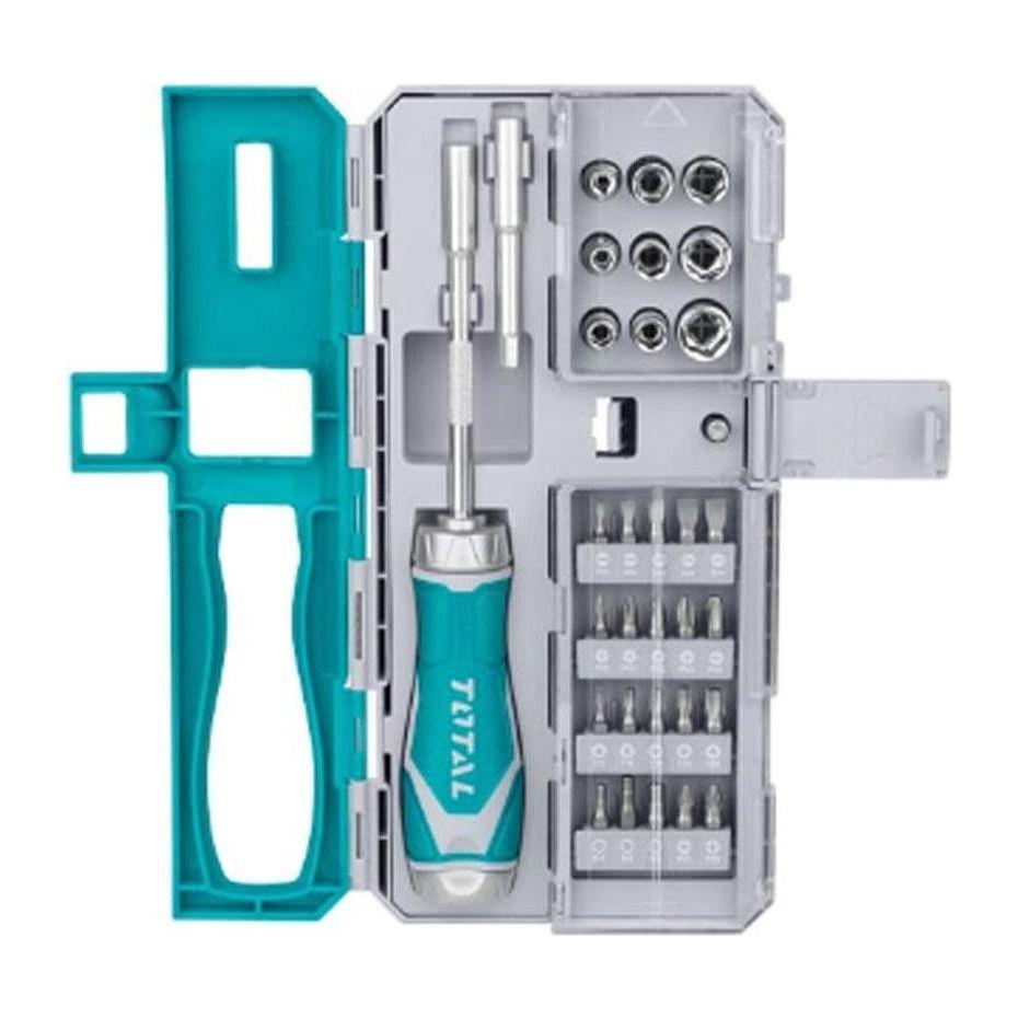 Total TACSD30336 33pcs Ratchet Screwdriver Set | Total by KHM Megatools Corp.