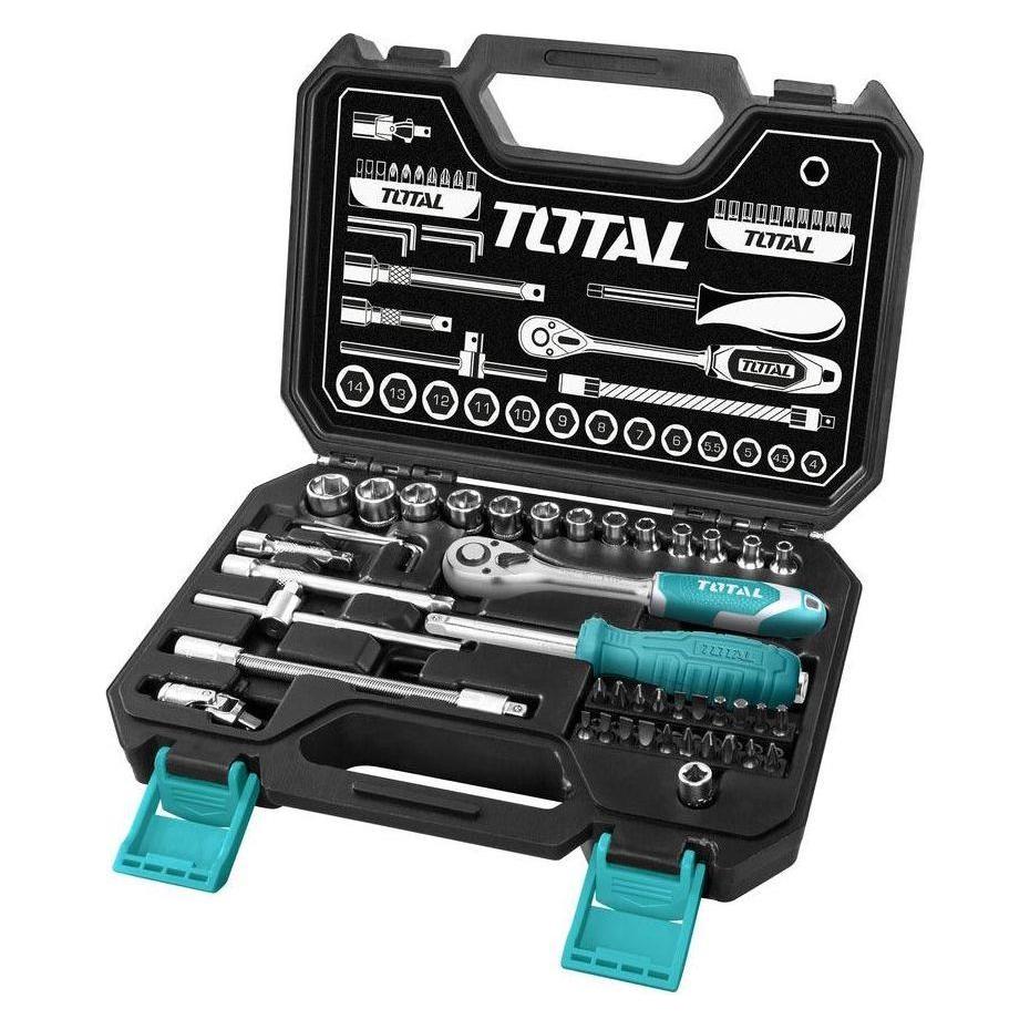 Total THT141451 45pcs Socket Wrench Set 1/4