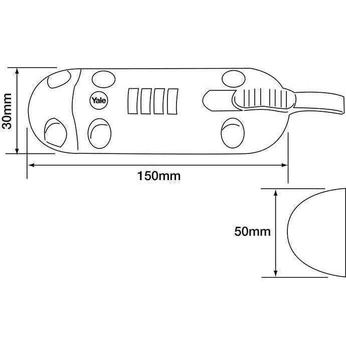 Yale Y600/120/1 4-Dial Combination Bolt Lock | Yale by KHM Megatools Corp.