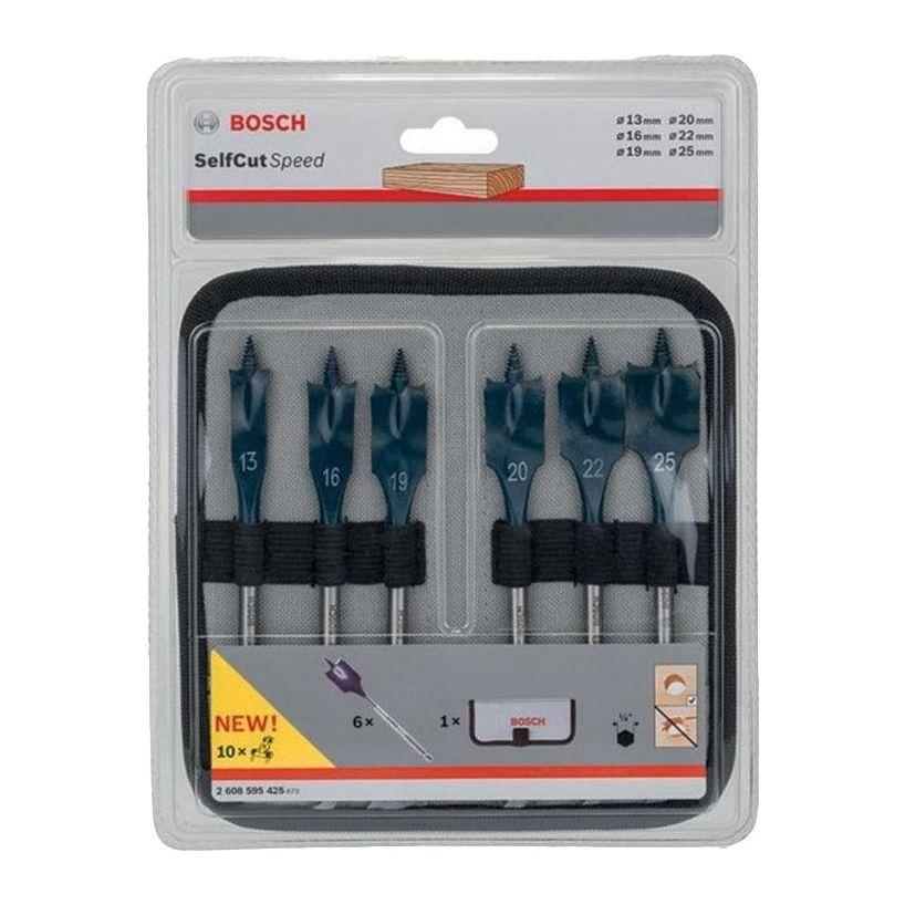 Bosch Selfcut Speed 9pcs Flat Drill Bit Set for Wood (Hex Shank) | Bosch by KHM Megatools Corp.