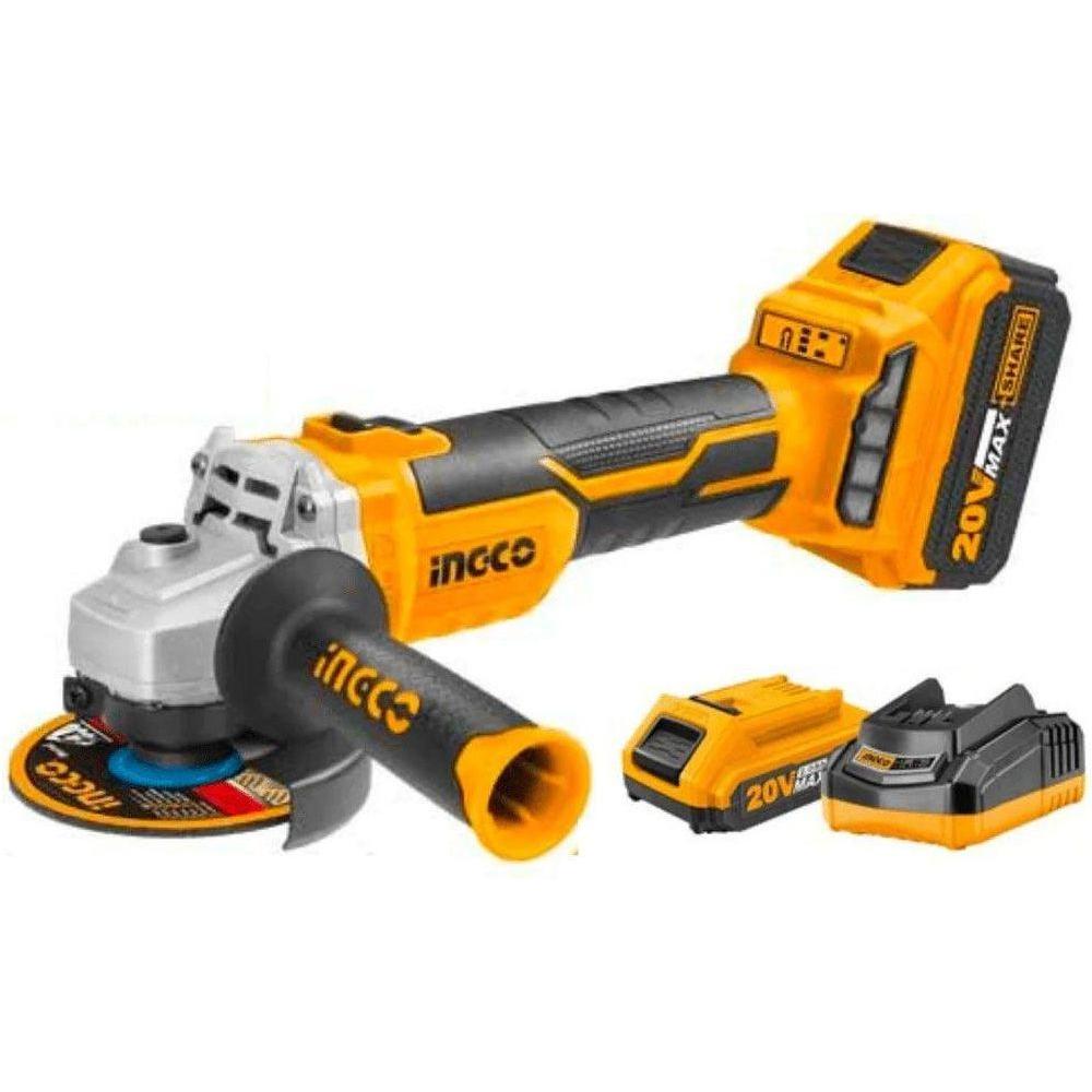 Ingco CAGLI2010082 20V Cordless Li-Ion Angle Grinder 20V - KHM Megatools Corp.