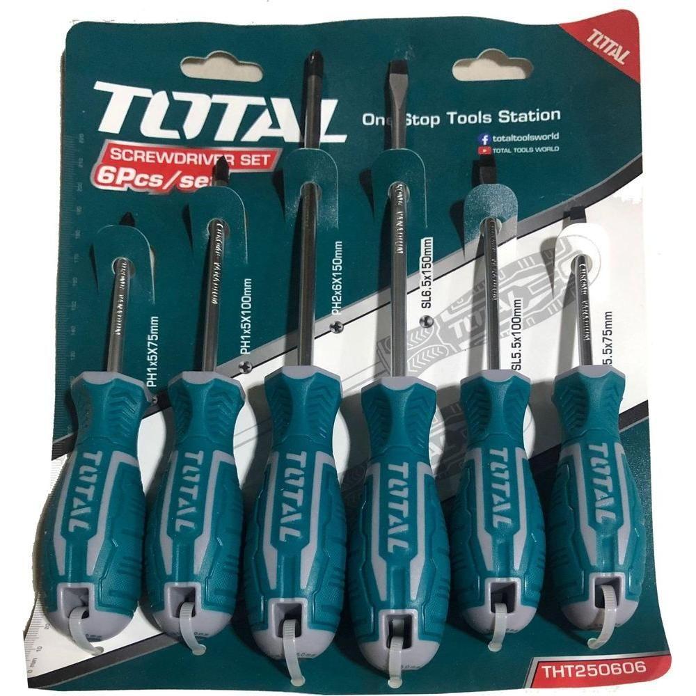 Total THTDC250601 6pcs Screwdriver Set | Total by KHM Megatools Corp.