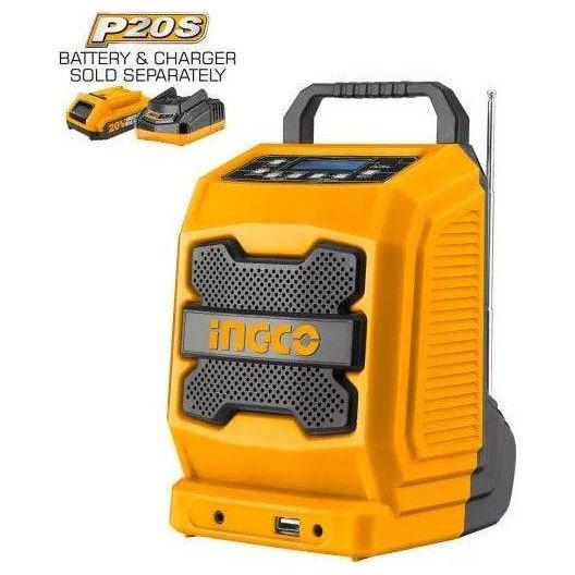 Ingco CJRLI2001 20V Cordless Li-Ion Job Radio 20V - KHM Megatools Corp.