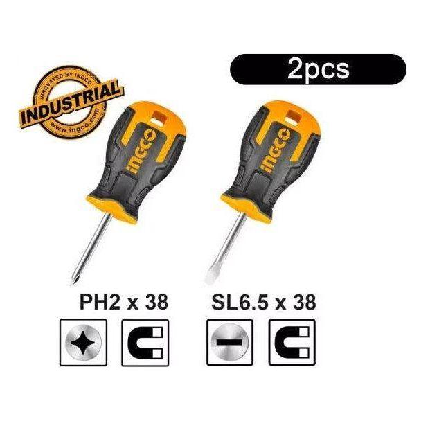 Ingco HKSDS2028 2pcs Stubby Screwdriver Set - KHM Megatools Corp.