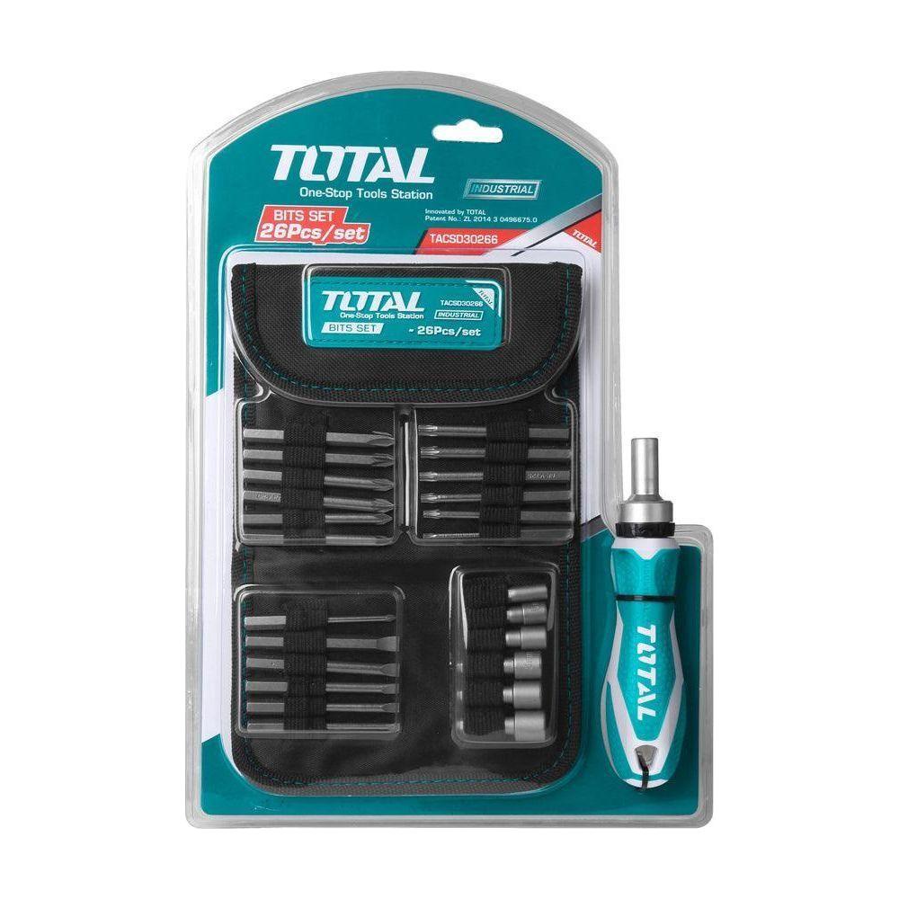 Total TACSD30266 26pcs Ratchet Screwdriver Set | Total by KHM Megatools Corp.