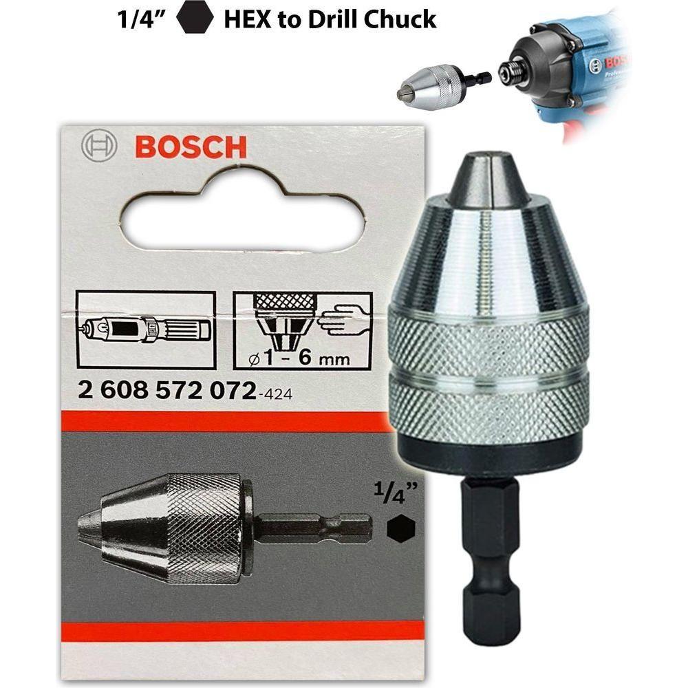 Bosch Keyless Drill Chuck Adapter for 1/4