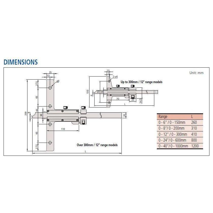 Mitutoyo Vernier Depth Gage, Series 527 | Mitutoyo by KHM Megatools Corp.