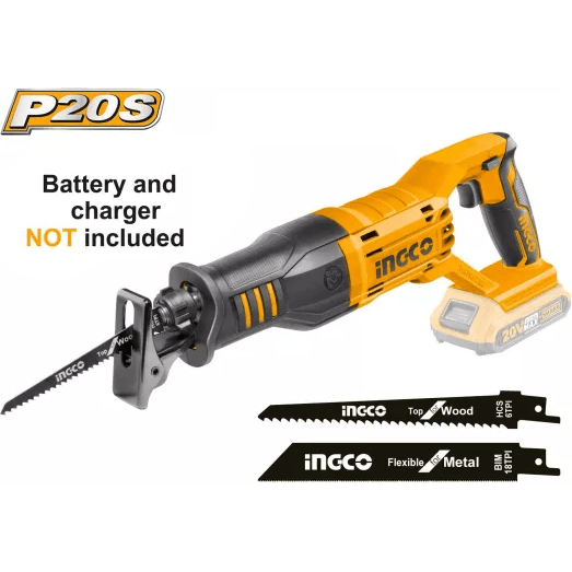 Ingco CRSLI1151 20V Cordless Reciprocating Saw (Bare) - KHM Megatools Corp.