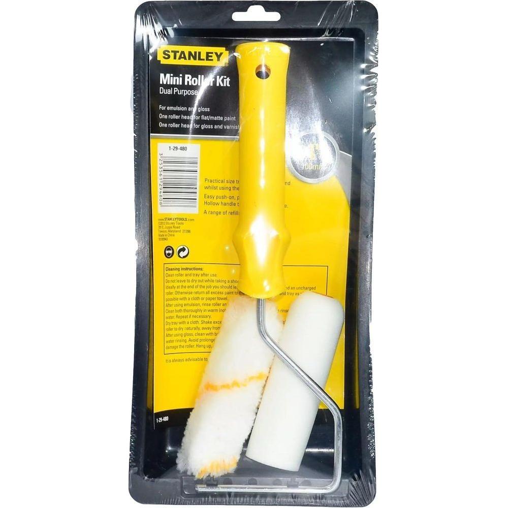 Stanley 29-480 Mini Paint Roller Kit with Tray 4