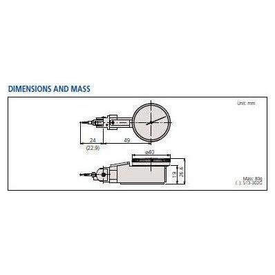 Mitutoyo Dial Test Indicator Universal Type, Series 513 | Mitutoyo by KHM Megatools Corp.