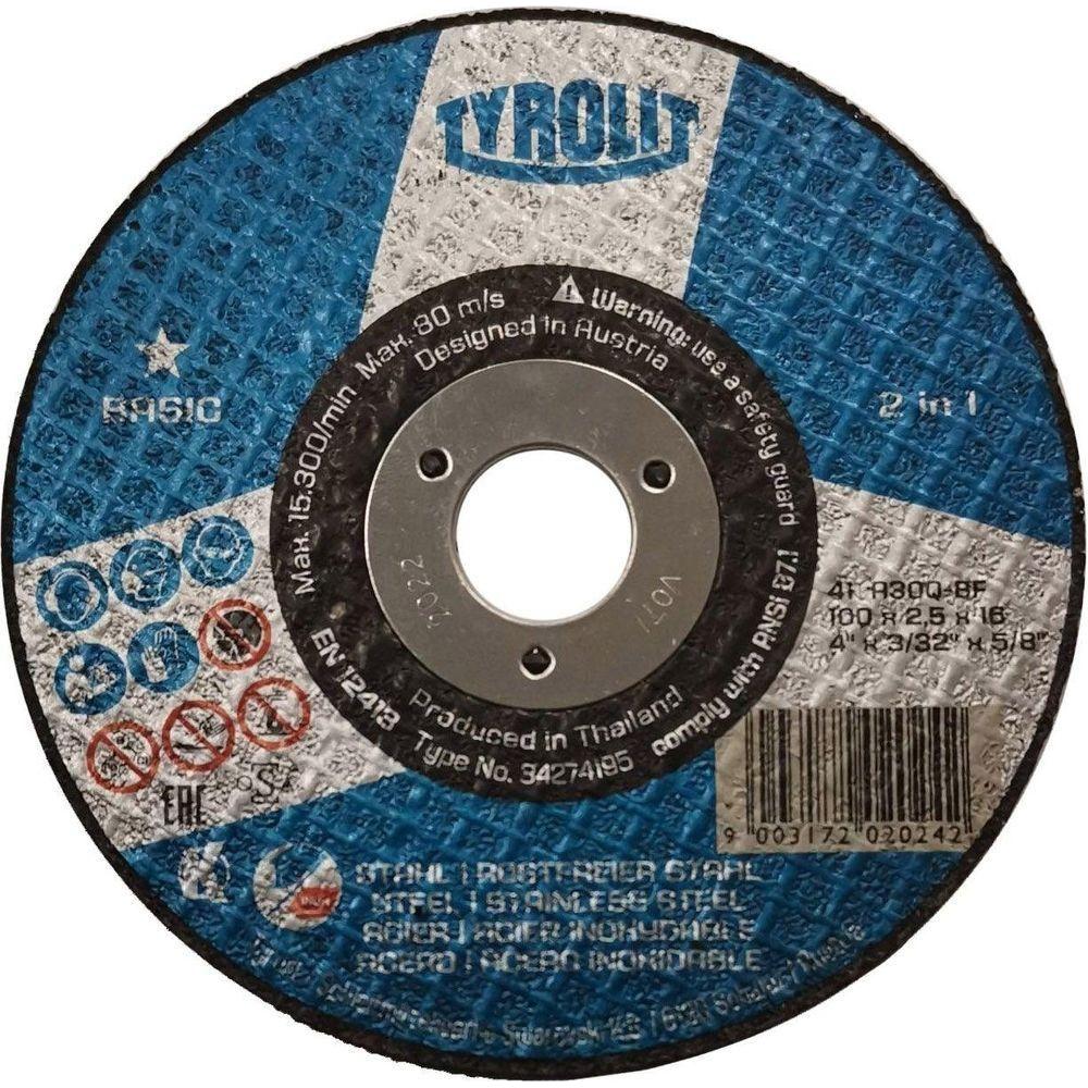 Tyrolit Depressed Center Wheel Grinding Disc [Basic] | Tyrolit by KHM Megatools Corp.