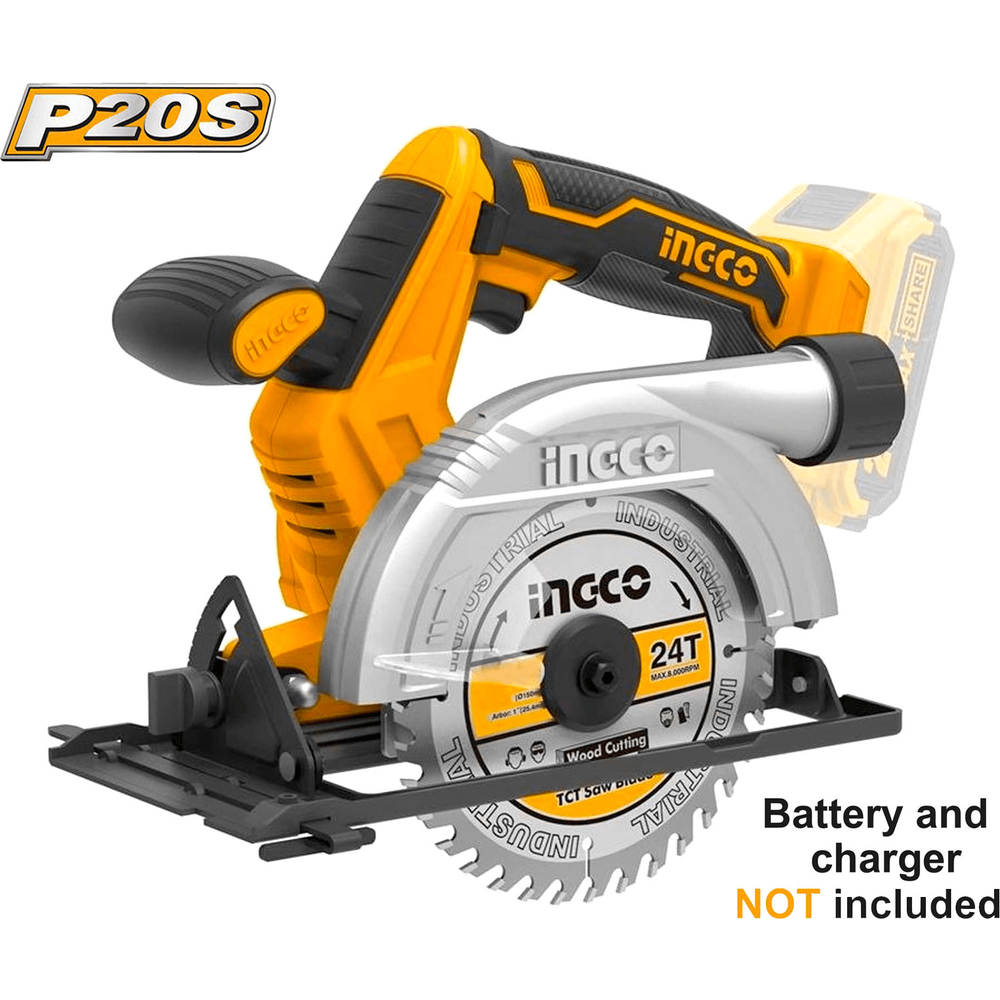 Ingco CSLI1401 20V Cordless Circular Saw 6