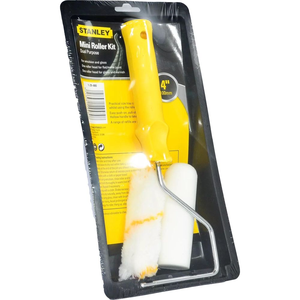 Stanley 29-480 Mini Paint Roller Kit with Tray 4
