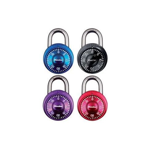 MasterLock 1533EURD Mini Fix Combination Padlock (Assorted Colors) | Masterlock by KHM Megatools Corp.