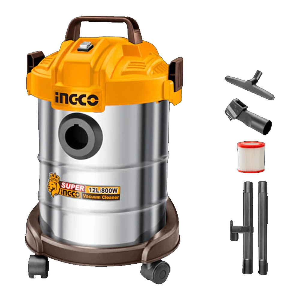 Ingco VC14122 Wet & Dry Vacuum Cleaner 800W 12L