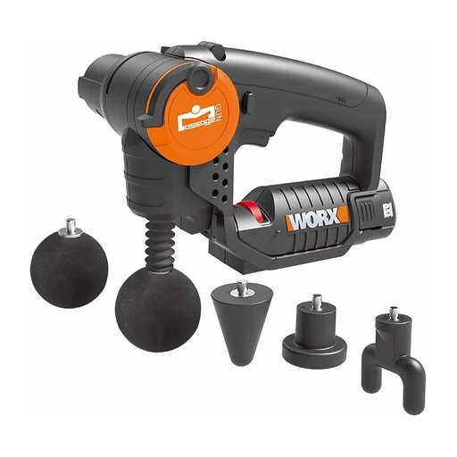 Worx WX541 12V Cordless Massage Gun | Worx by KHM Megatools Corp.