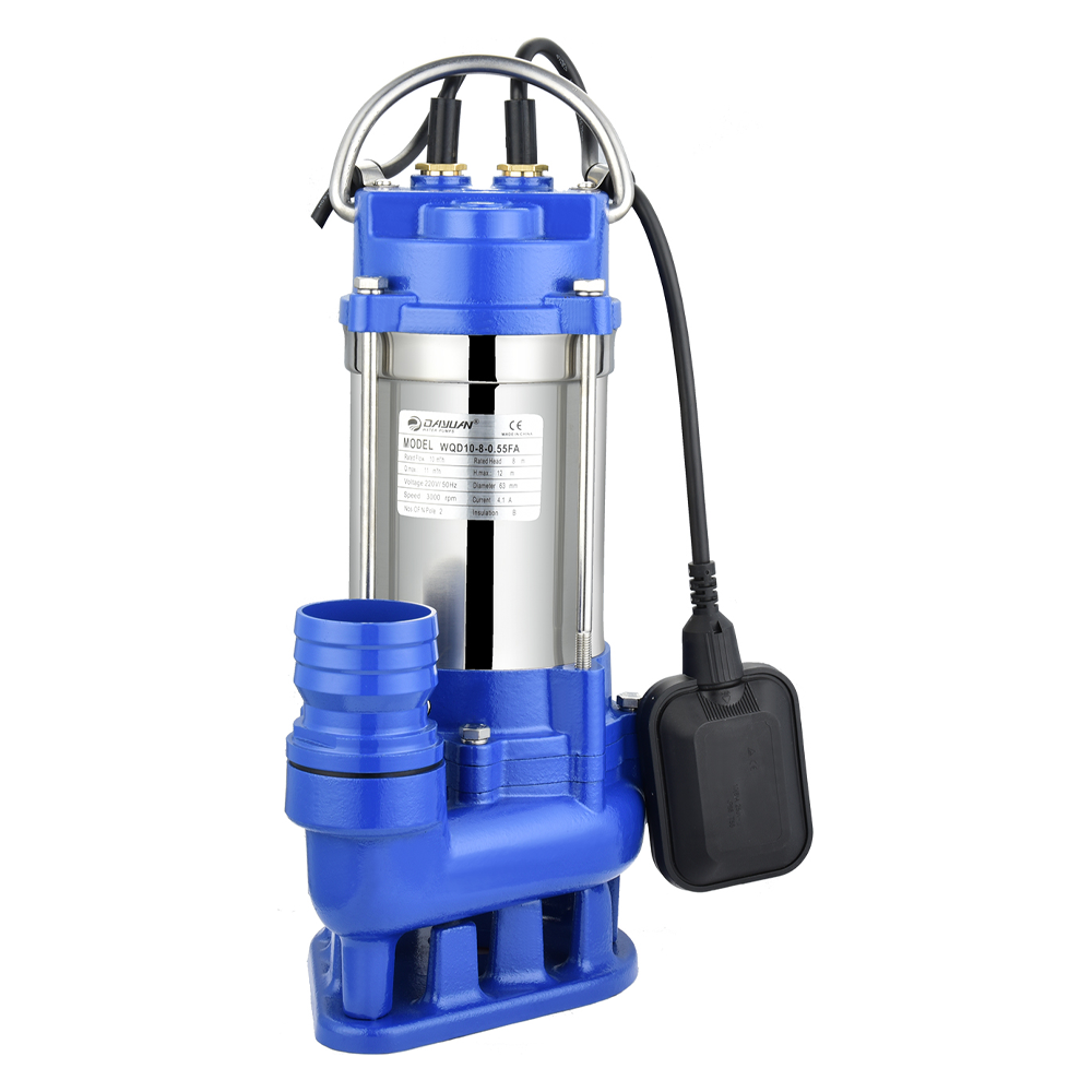 Dayuan WQD10-11-0.75FA Stainless Steel Submersible Sewage Pump 1.0HP