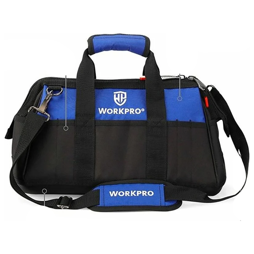 Workpro WP281007 Close Top Tool Bag w/ Molded Base 16