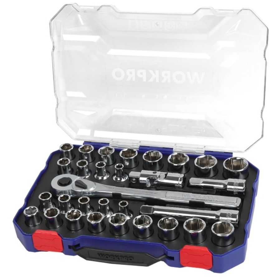 Workpro WP202525 6-Point Socket Set 30Pcs