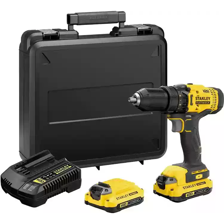 Stanley SCD700D2K Cordless Drill Driver Kit 20V