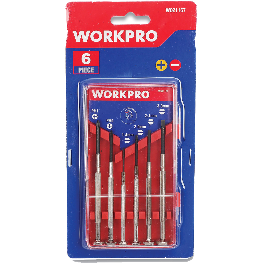 Workpro W021167WE Precision Screwdriver Set 6PCs