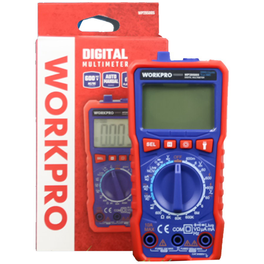 Workpro WP295005WE Digital Multimeter Tester