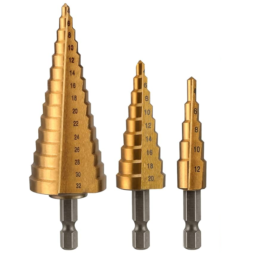 Workpro WP400423WE Straight Step Drill Bit Set 3Pcs