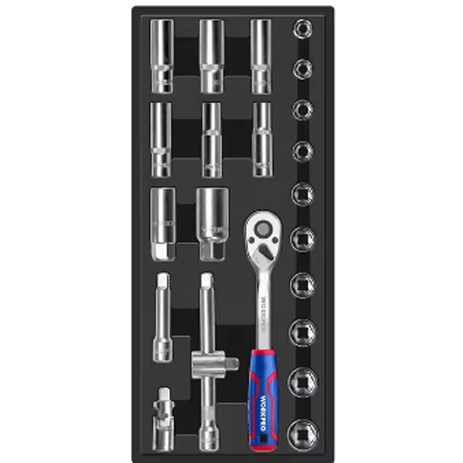 Workpro WP209040WE Socket Wrench Set DR.3/8