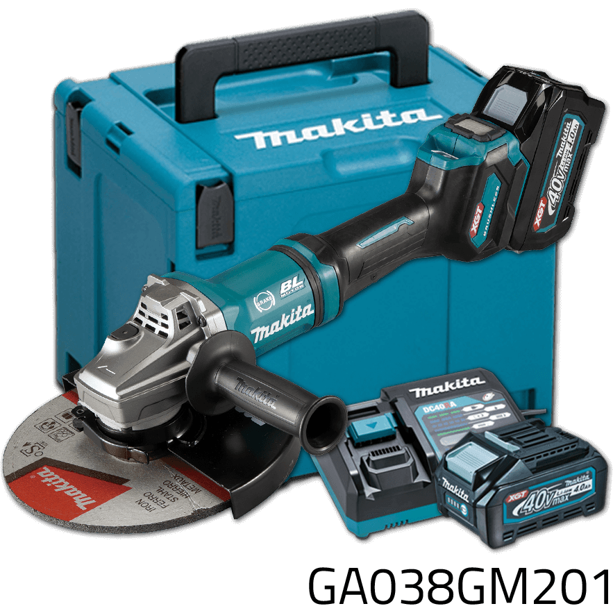 Makita GA038GM201 40V Cordless Angle Grinder 9