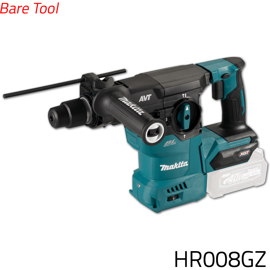 Makita HR008GZ 40V Cordless SDS-Plus Rotary Hammer 30mm (XGT) [Bare] - KHM Megatools Corp.