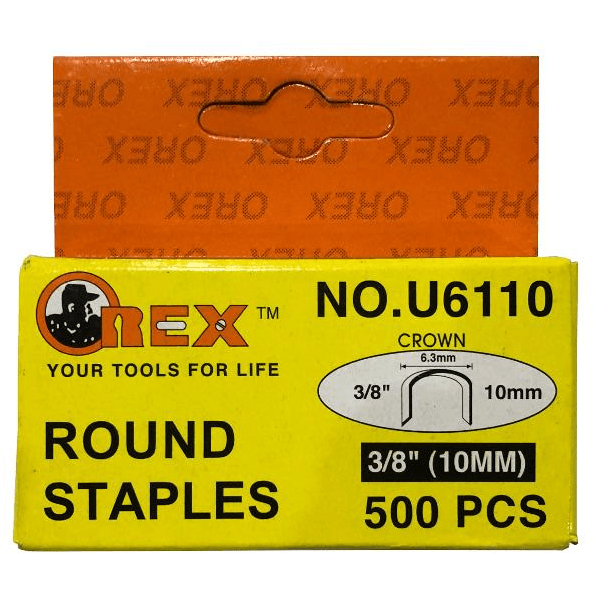 Orex U6110 Round Staples / Staple Wire 3/8