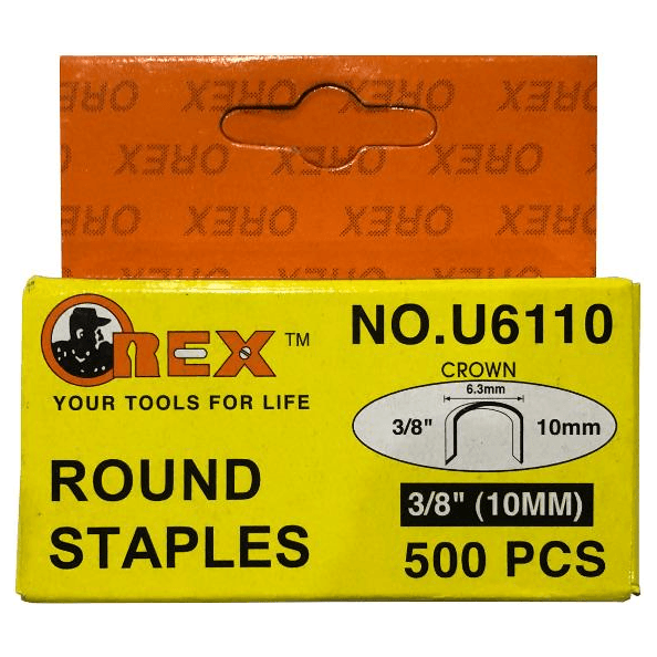 Orex U6110 Round Staples / Staple Wire 3/8