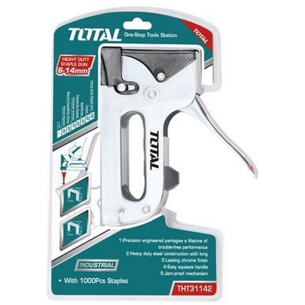 Total THT31142 Staple Gun / Gun Tacker HD (6-14mm) | Total by KHM Megatools Corp.