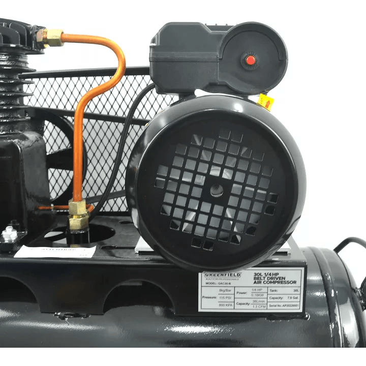 Greenfield GAC30-B 1/4 HP Belt Driven Air Compressor 30L 115psi - KHM Megatools Corp.