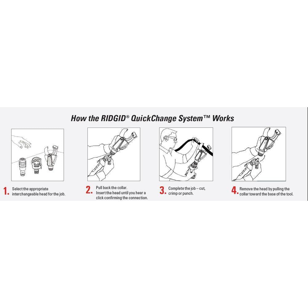 Ridgid RE 60 18V Cordless Hydraulic 3-in-1 Electrical Tool (Punch, Crimp, Cut) | Ridgid by KHM Megatools Corp.