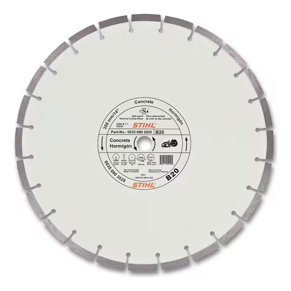 Stihl Diamond Cut Off Wheel / Cutting Disc for Concrete