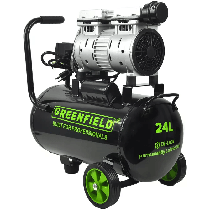 Greenfield GAC24-D 1/2 HP Oil-Less Air Compressor with Direct Heat Sink 24L Cap 500W - KHM Megatools Corp.