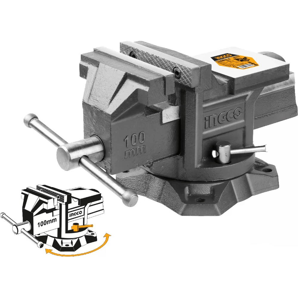 Ingco Swivel Bench Vise with Anvil - KHM Megatools Corp.