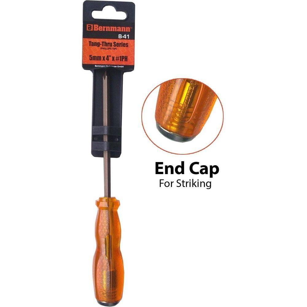 Bernmann Tang-Thru Screwdriver with Striking Cap - Goldpeak Tools PH Bernmann