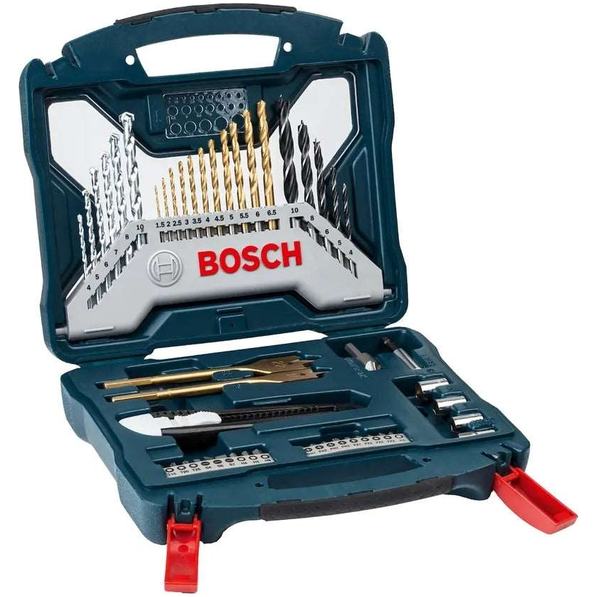 Bosch Premium X-Line Mixed Drill and Screw bits and Accessory kit Set 50Pcs (2607017406) | Bosch by KHM Megatools Corp.