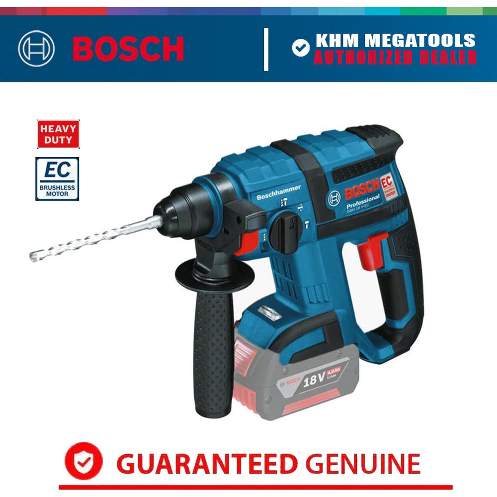 Bosch GBH 18 V EC Cordless Rotary Hammer 18V (Bare Tool)