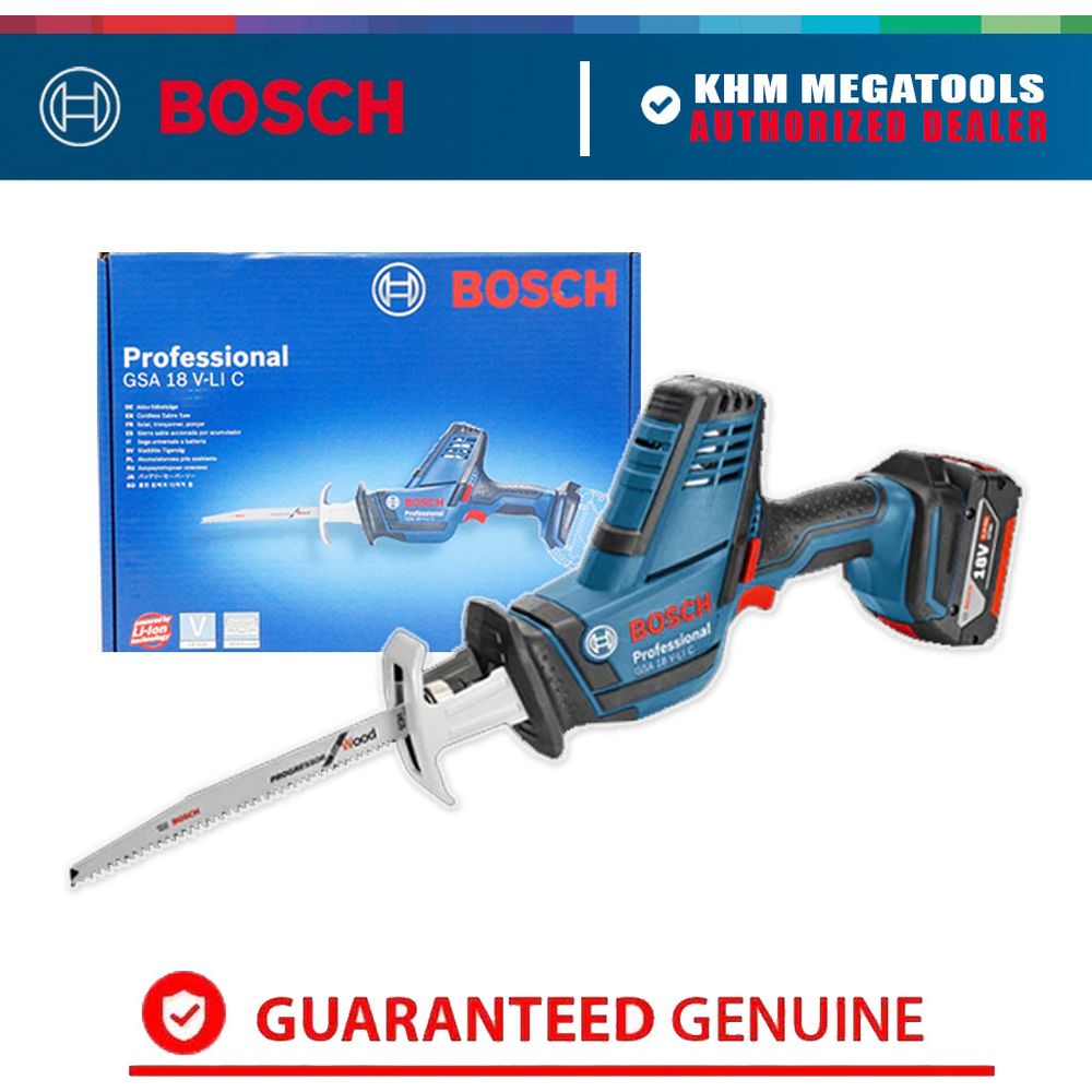 Bosch GSA 18 V-Li C Cordless Reciprocating Saw 18V (Bare) | Bosch by KHM Megatools Corp.