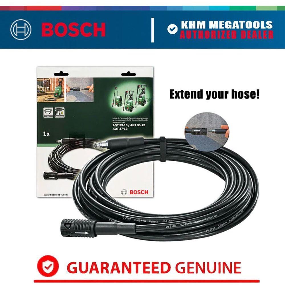 Bosch 6m Extension Pressure Hose for AQT Pressure Washers | Bosch by KHM Megatools Corp.